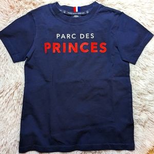 Parc Des Princes Futbol Paris Saint Germain Bold Letters Cotton Crewneck Top 8